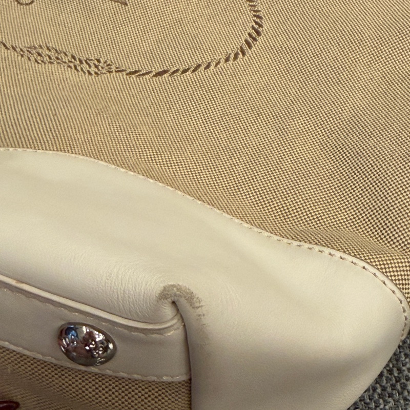 PRADA LOGO JACQUARD 帆布手提包托特包-5