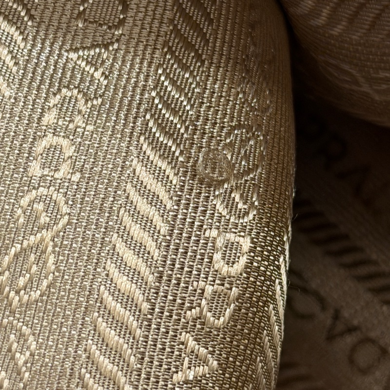 PRADA LOGO JACQUARD 帆布手提包托特包-9