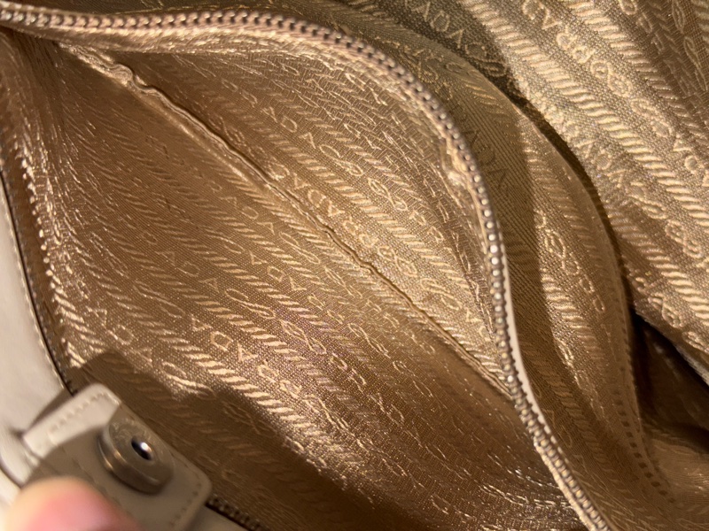 PRADA LOGO JACQUARD 帆布手提包托特包-17