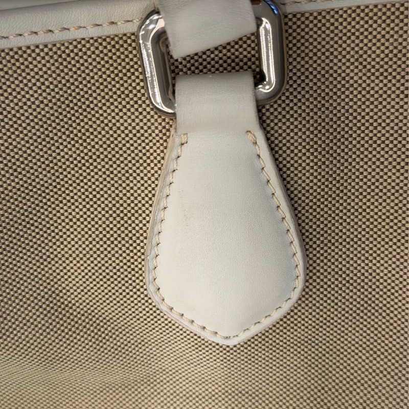 PRADA LOGO JACQUARD 帆布手提包托特包-23