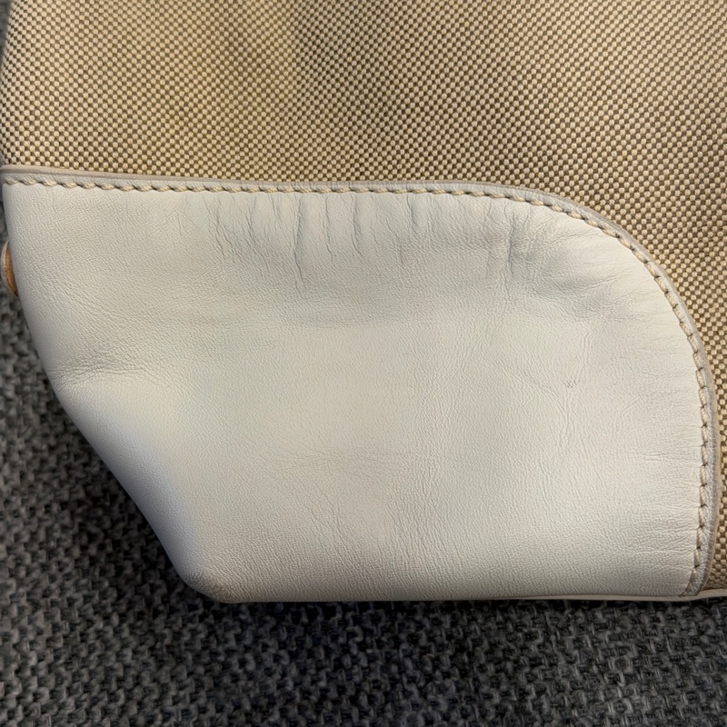 PRADA LOGO JACQUARD 帆布手提包托特包-34