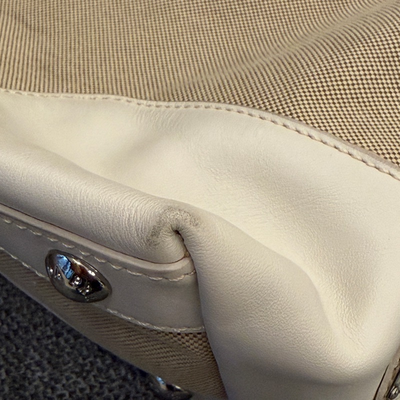 PRADA LOGO JACQUARD 帆布手提包托特包-35