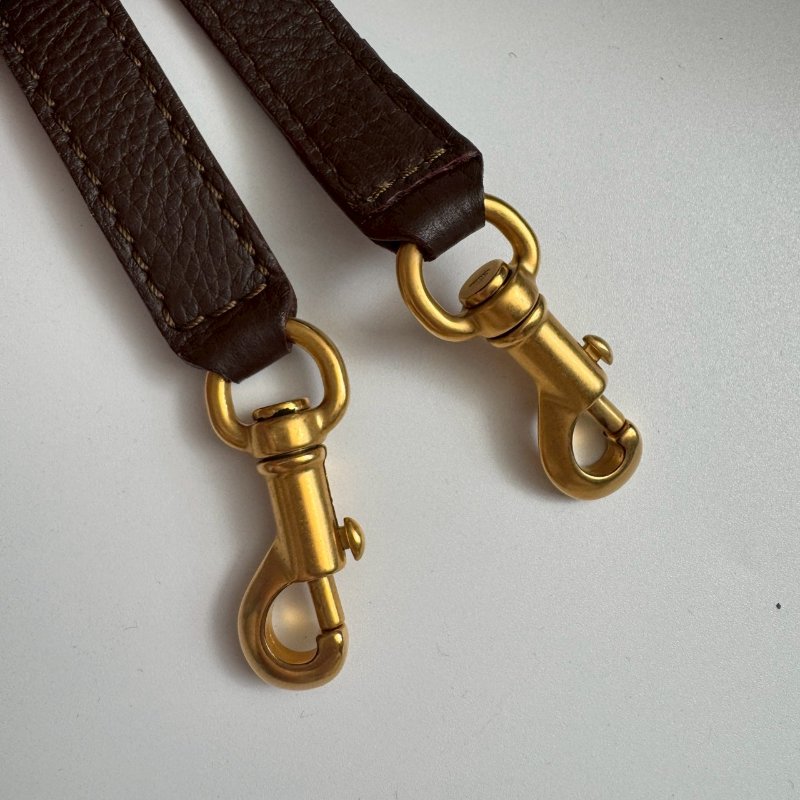 ✨九成新#全網最低 Chloé Marcie咖色皮革馬鞍前掀蓋斜背包-13