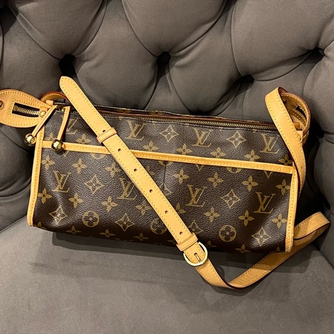 Louis Vuitton LV 老花 三角金球 單肩/斜肩包
