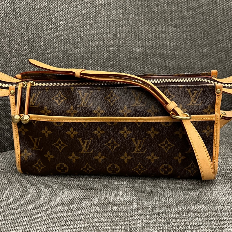 Louis Vuitton LV 老花 三角金球 單肩/斜肩包-1