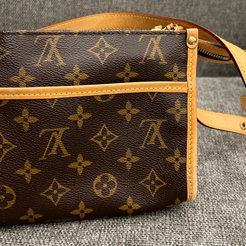 Louis Vuitton LV 老花 三角金球 單肩/斜肩包-22