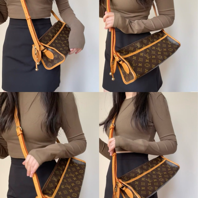 Louis Vuitton LV 老花 三角金球 單肩/斜肩包 男女可以背-24