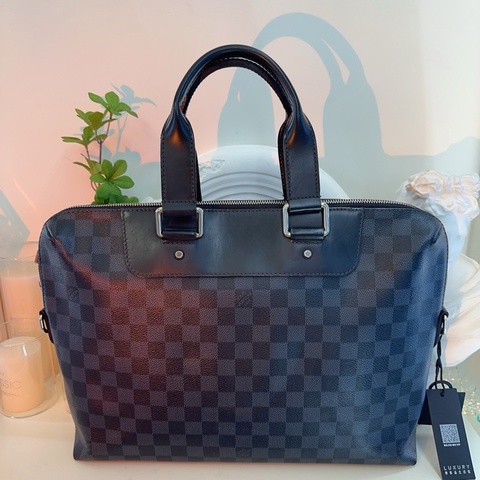 95新LV 棋盤格 男士 公文包，無附件