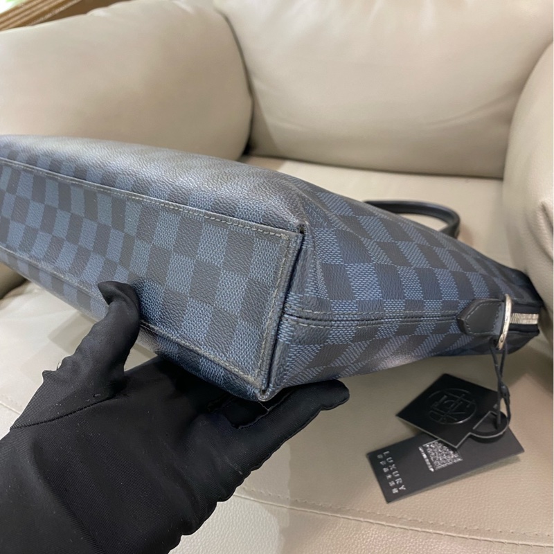 95新LV 棋盤格 男士 公文包，無附件-4