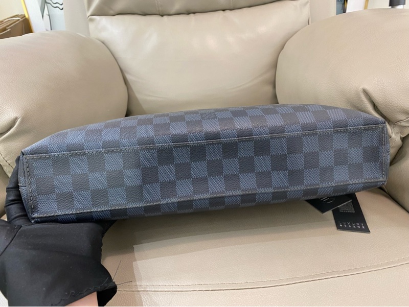 95新LV 棋盤格 男士 公文包，無附件-5