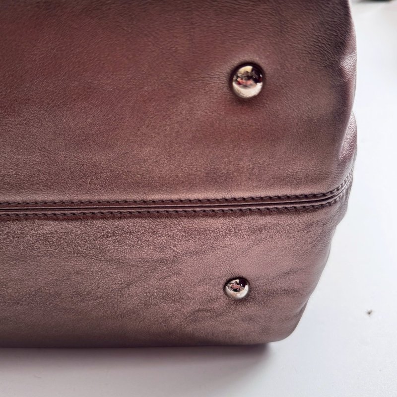 🎉羊皮款 Ferragamo 古銅金手提肩背包-20