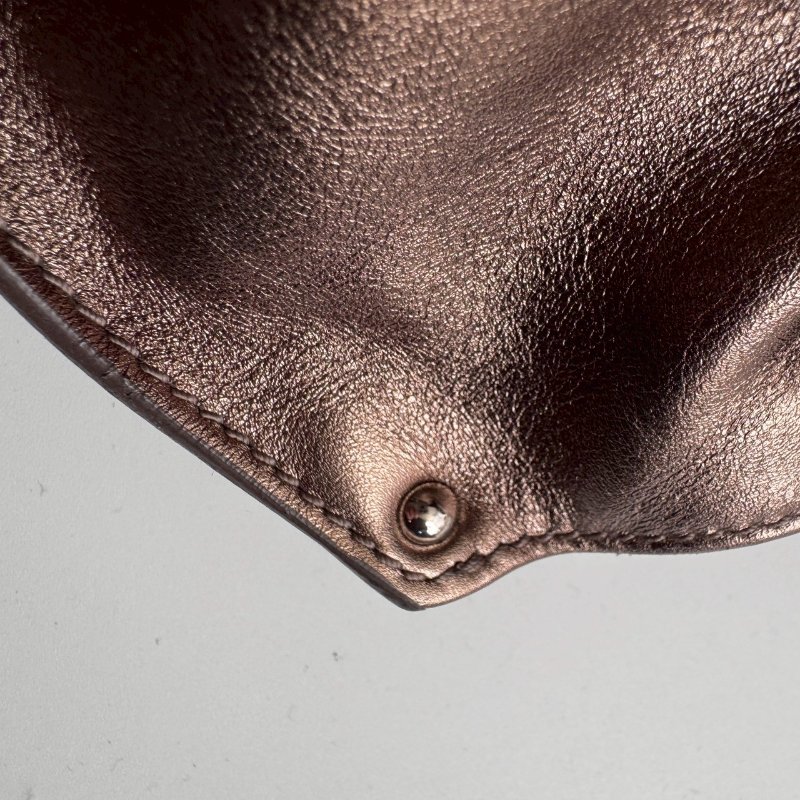 🎉羊皮款 Ferragamo 古銅金手提肩背包-23