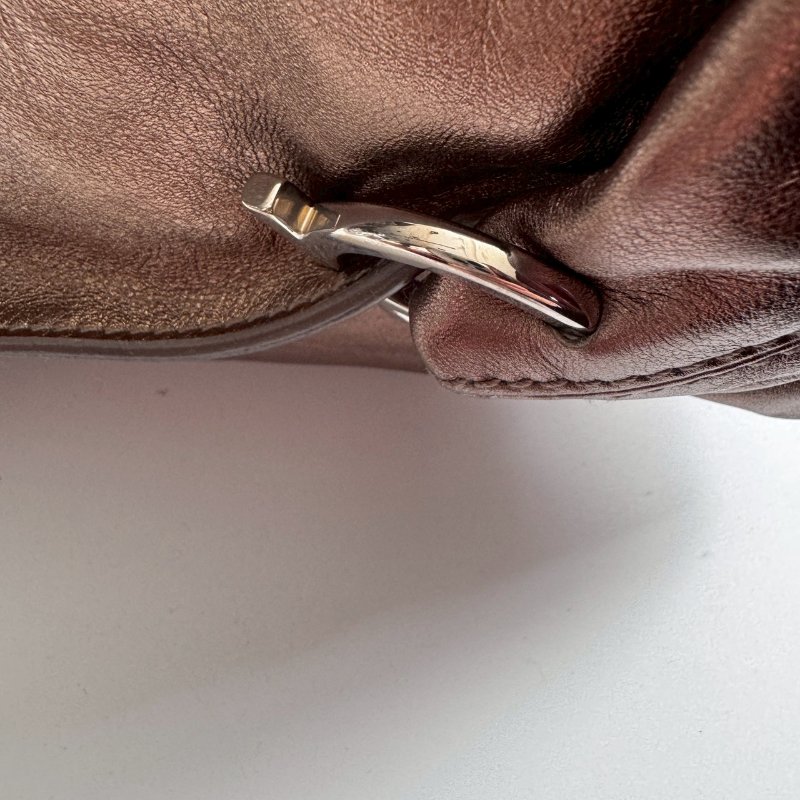 🎉羊皮款 Ferragamo 古銅金手提肩背包-24