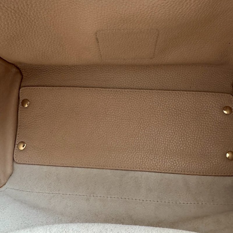 Ferragamo 米膚色拉鏈肩背托特包-2