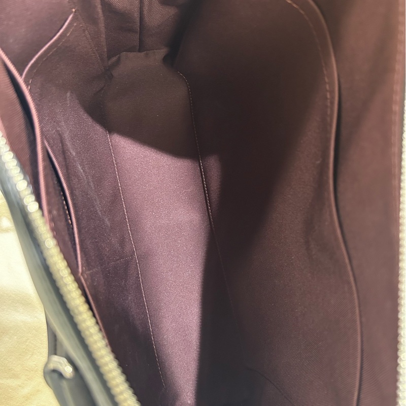 97新LV咖色全皮男士公文包 無附件-5