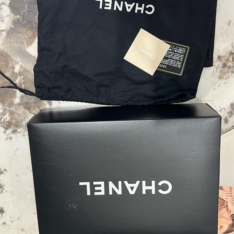 chanel CF風琴鍊包 黑銀-8