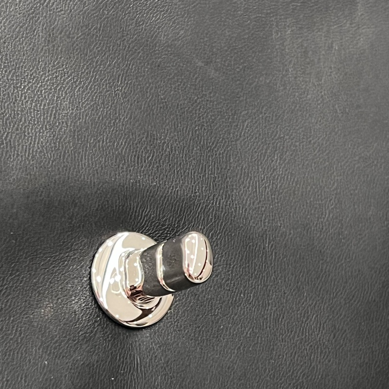 chanel CF風琴鍊包 黑銀-19