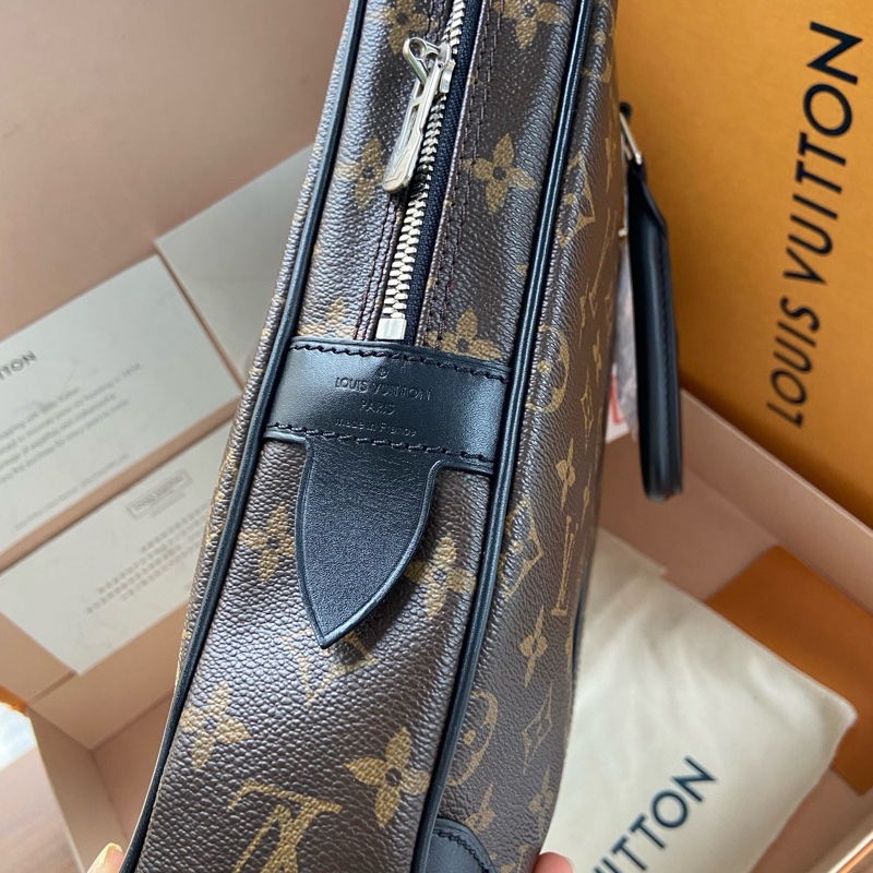 97新LV 路易威登 編碼款老花公文包 M40225 鎖和鑰匙都在-2