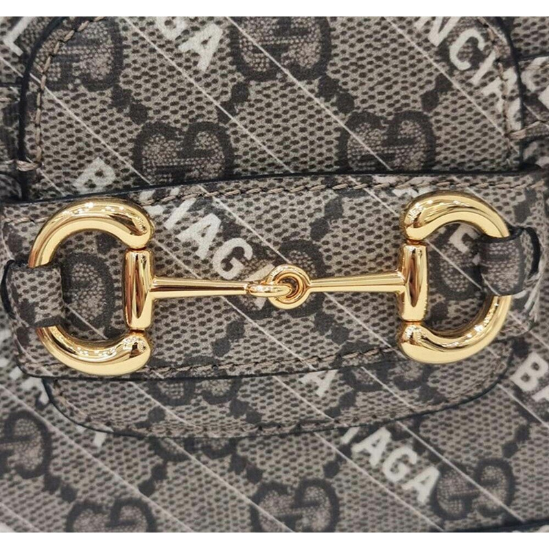 【包稅】GUCCI Balenciaga 馬銜扣 1955 迷你包 658574-7