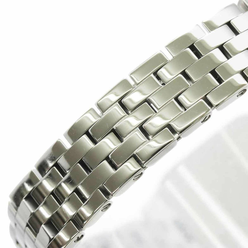 卡地亞 Santos Demoiselle SM W25075Z5 女士粉紅貝殼石英腕錶-6