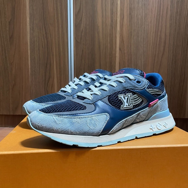 Lv Run Away Monogram丹寧牛仔 路易威登藍 43碼-8