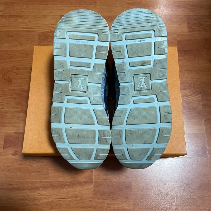 Lv Run Away Monogram丹寧牛仔 路易威登藍 43碼-9