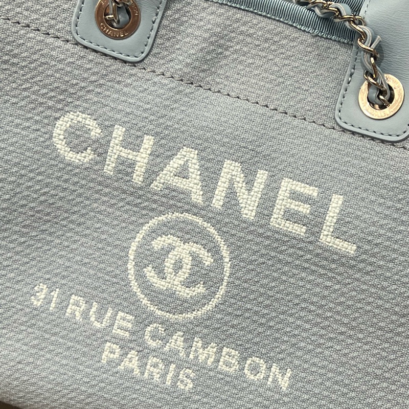 Chanel 中號 寶寶藍沙灘包 24年春夏款 原價17萬-1