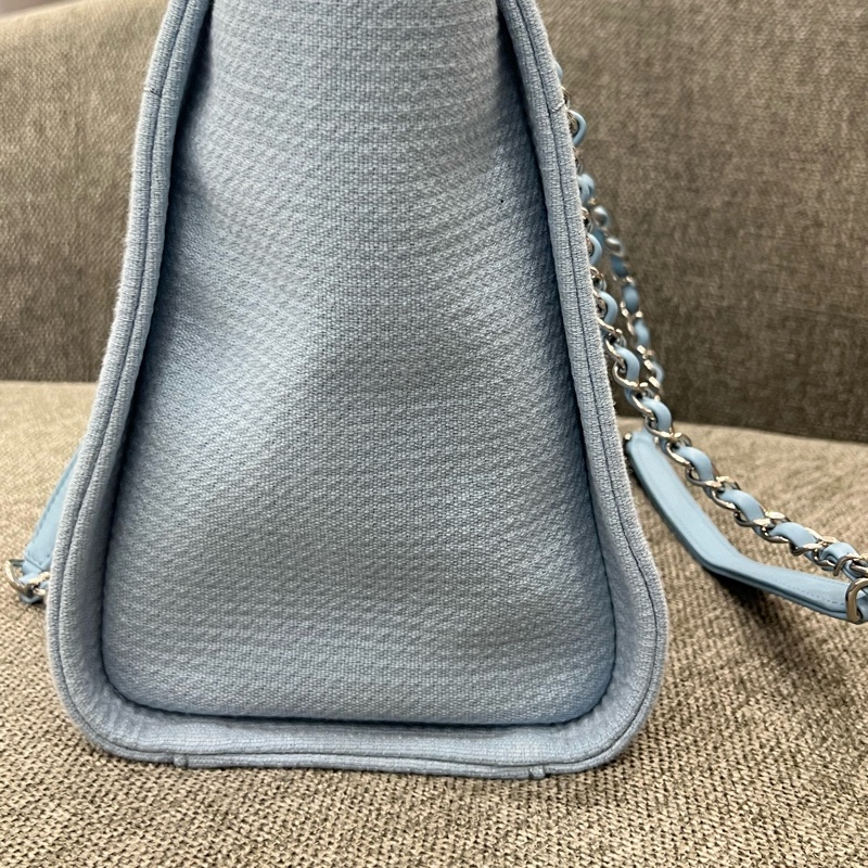 Chanel 中號 寶寶藍沙灘包 24年春夏款 原價17萬-7