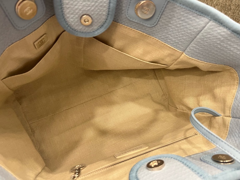 Chanel 中號 寶寶藍沙灘包 24年春夏款 原價17萬-15