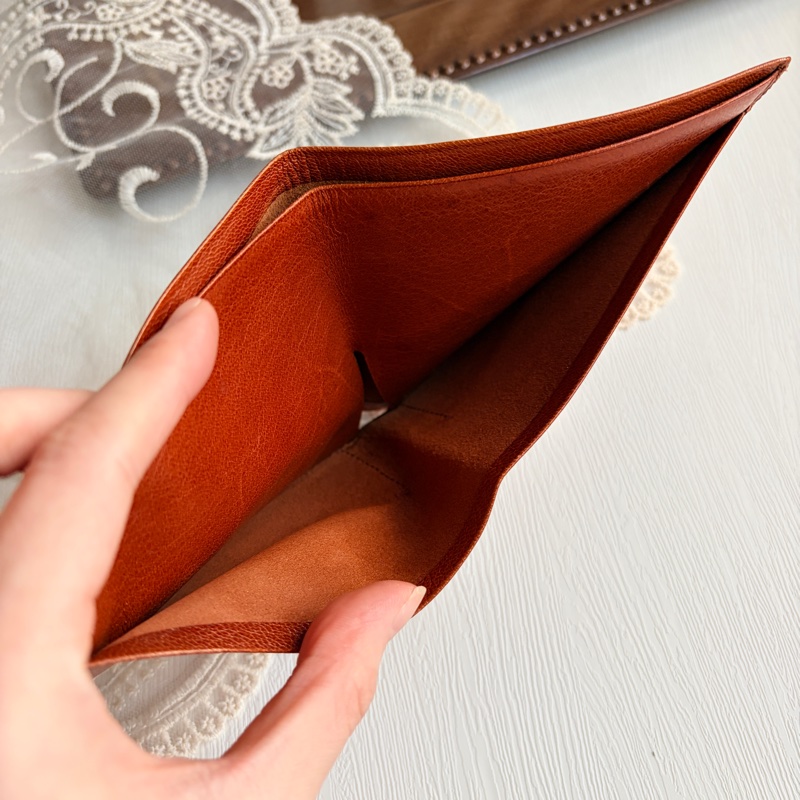 Celine 蓆珠 凱旋門 Triomphe 錢包 皮夾 焦糖色 棕色 男女適用-8