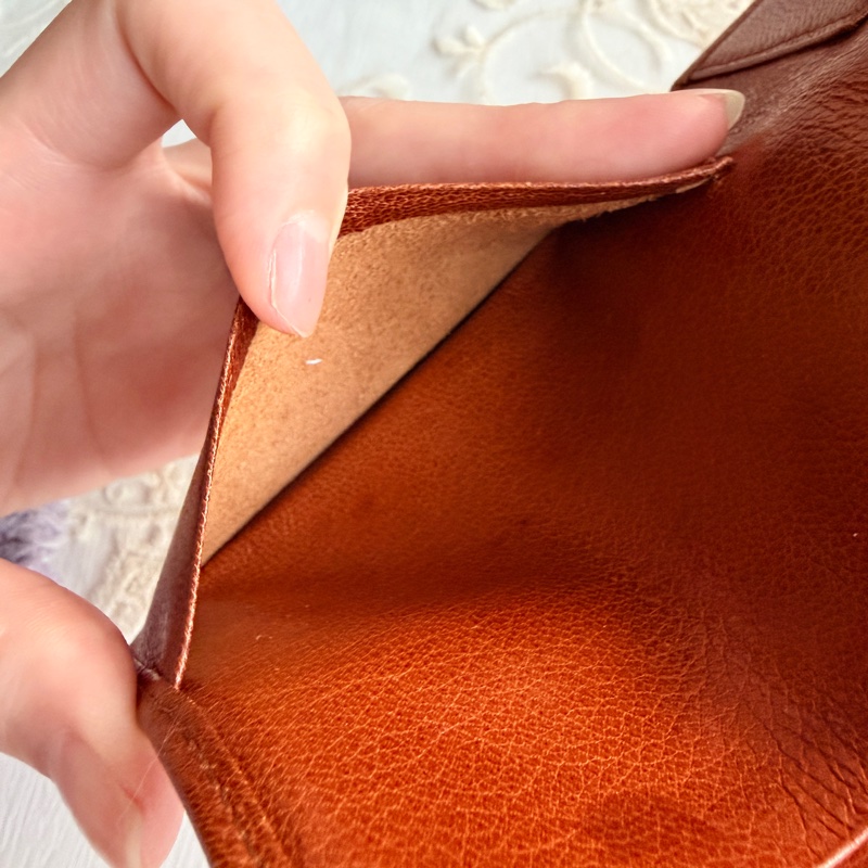 Celine 蓆珠 凱旋門 Triomphe 錢包 皮夾 焦糖色 棕色 男女適用-11