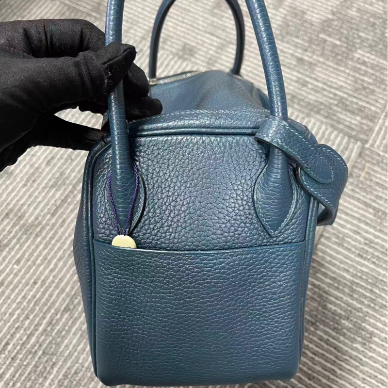 🌈Hermes💙Lindy 26💙鴨子藍銀扣🌟98新🌈TC皮🌟Stamp A🌟愛馬仕🌟-2