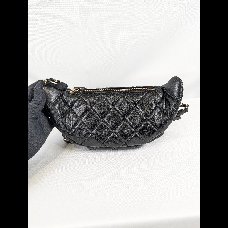 莉亞精品♡Chanel 菱格紋胸/腰包 近新美品-5