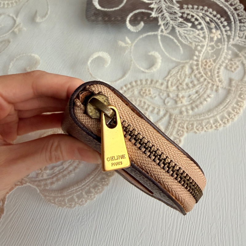 未使用品 Celine Triomphe 半圓零錢包 散紙包 coins bag-5