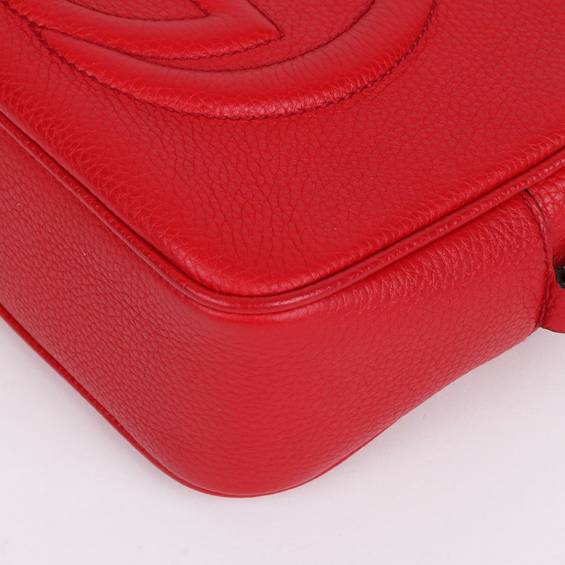 【包稅】GUCCI 紅色 Soho 流蘇迪斯可斜背包 308364-9