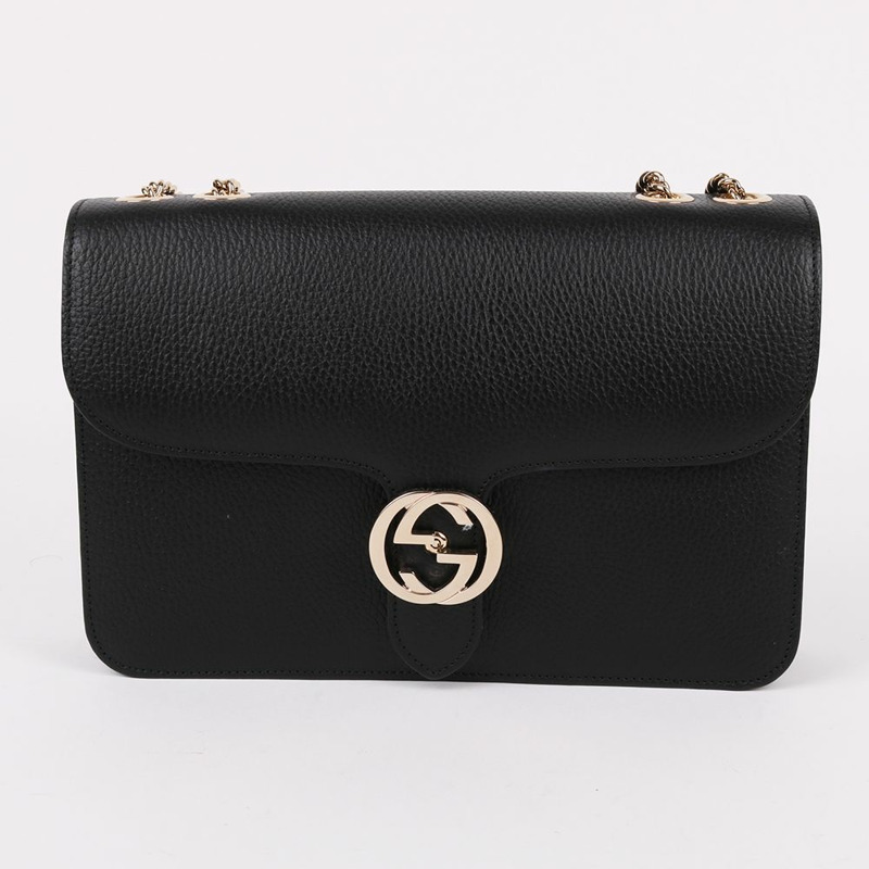 【包稅】GUCCI 黑色中型鏈條包 510303-0