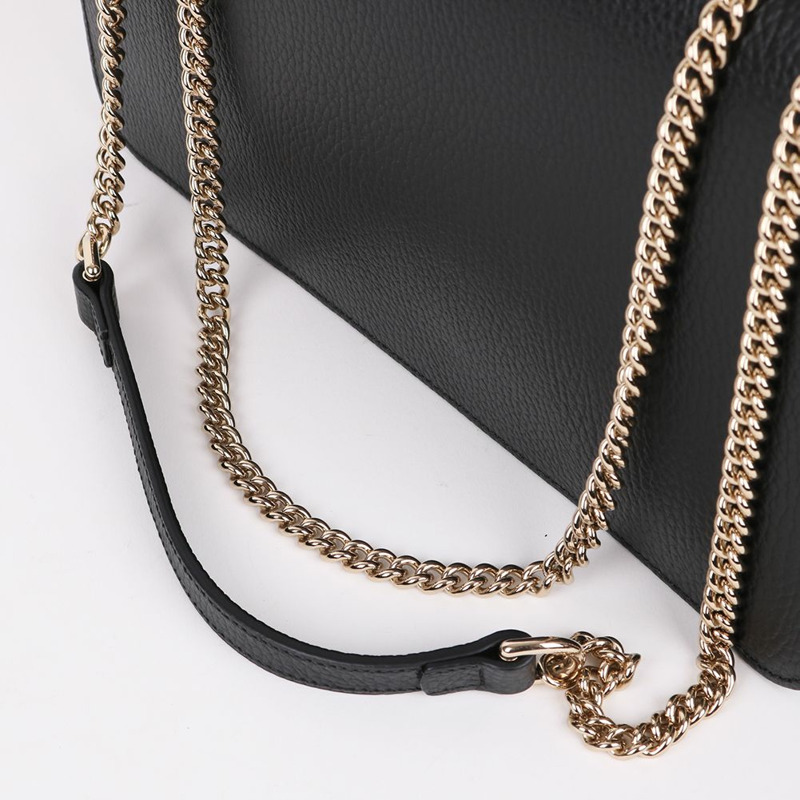 【包稅】GUCCI 黑色中型鏈條包 510303-6