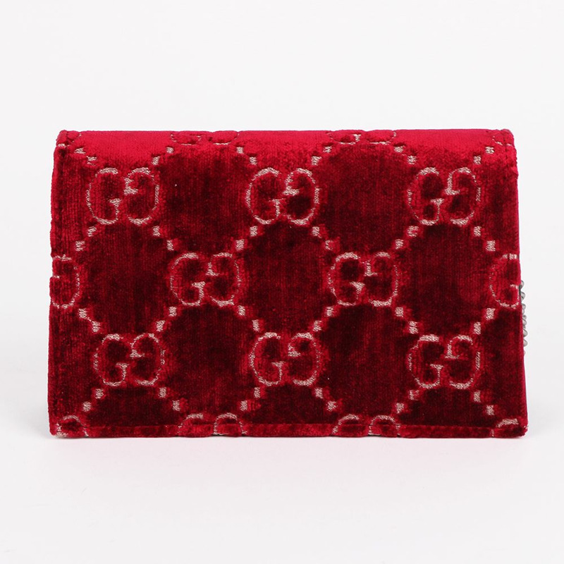 【包稅】GUCCI Dionysus 超迷你絲絨鏈條包 476432-5