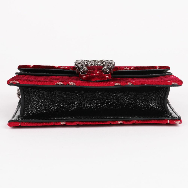 【包稅】GUCCI Dionysus 超迷你絲絨鏈條包 476432-8