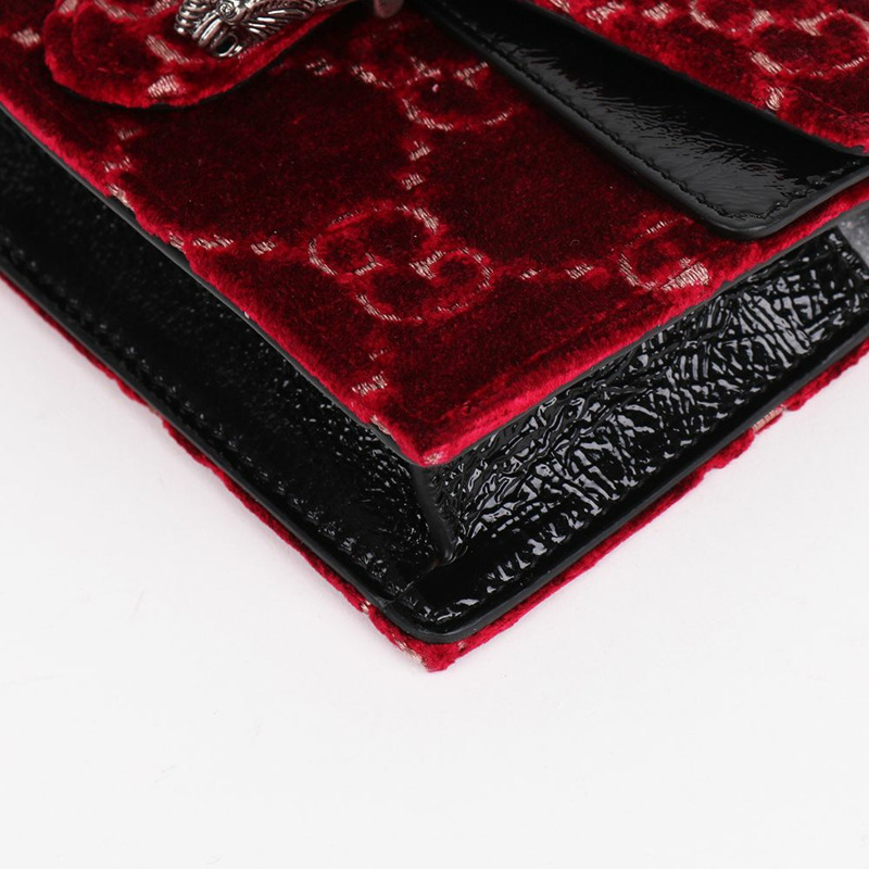 【包稅】GUCCI Dionysus 超迷你絲絨鏈條包 476432-10