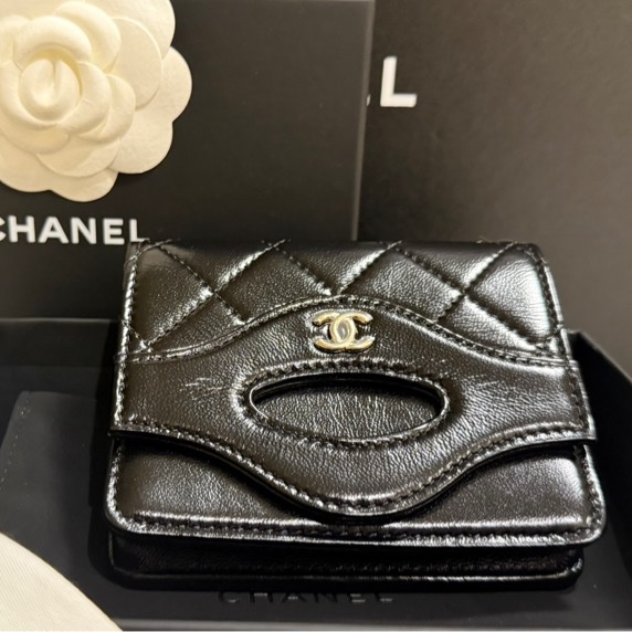 🌟Chanel 24C 31卡包 油蠟牛皮 *價格附鏈帶*-9