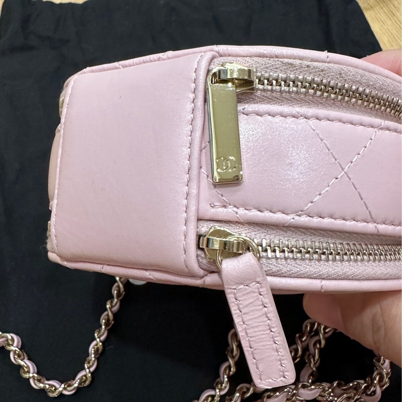 💗 CHANEL 23C 櫻花粉小圓餅包|超可愛稀有款 🌸-17