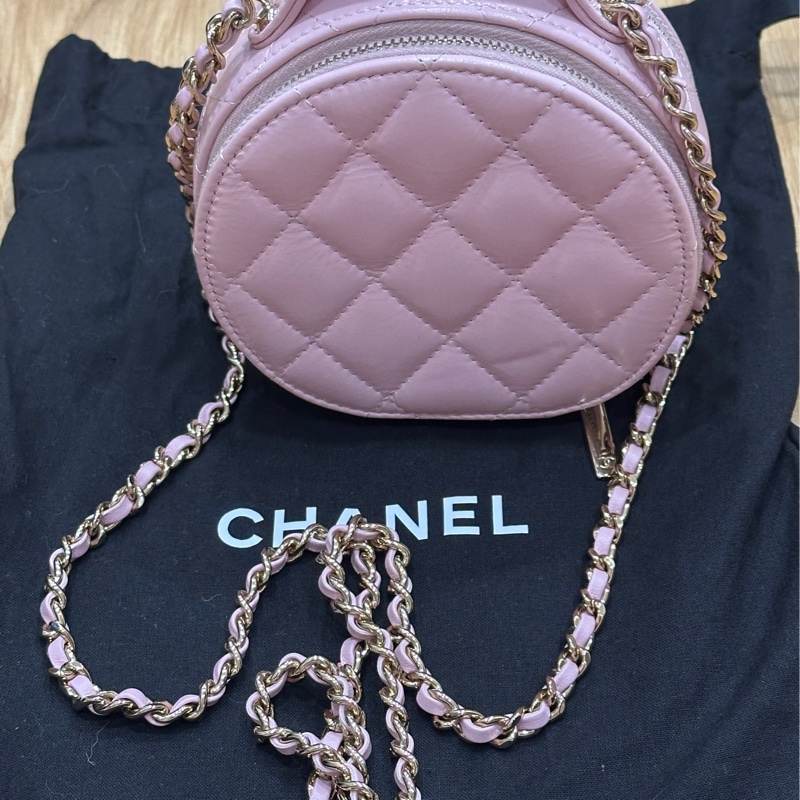 💗 CHANEL 23C 櫻花粉小圓餅包|超可愛稀有款 🌸-19