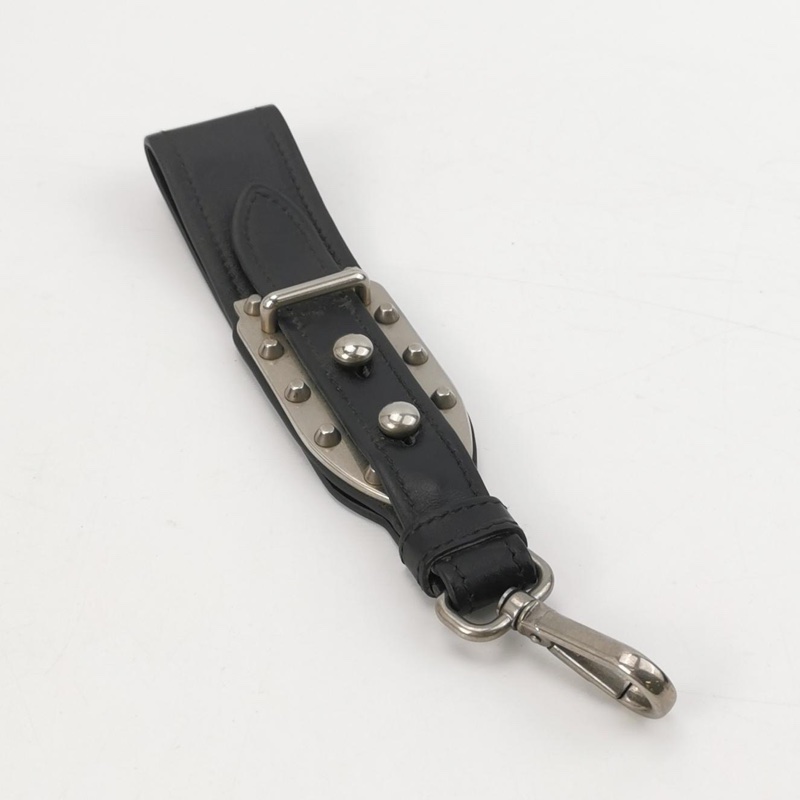 Prada Cahier牛皮純色插扣手拿包-7