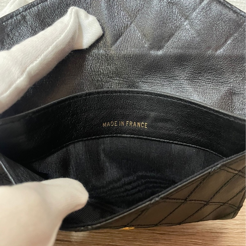 Chanel 外縫線皮夾/中夾-5