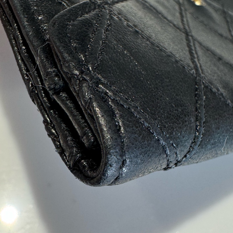 Chanel 外縫線皮夾/中夾-7