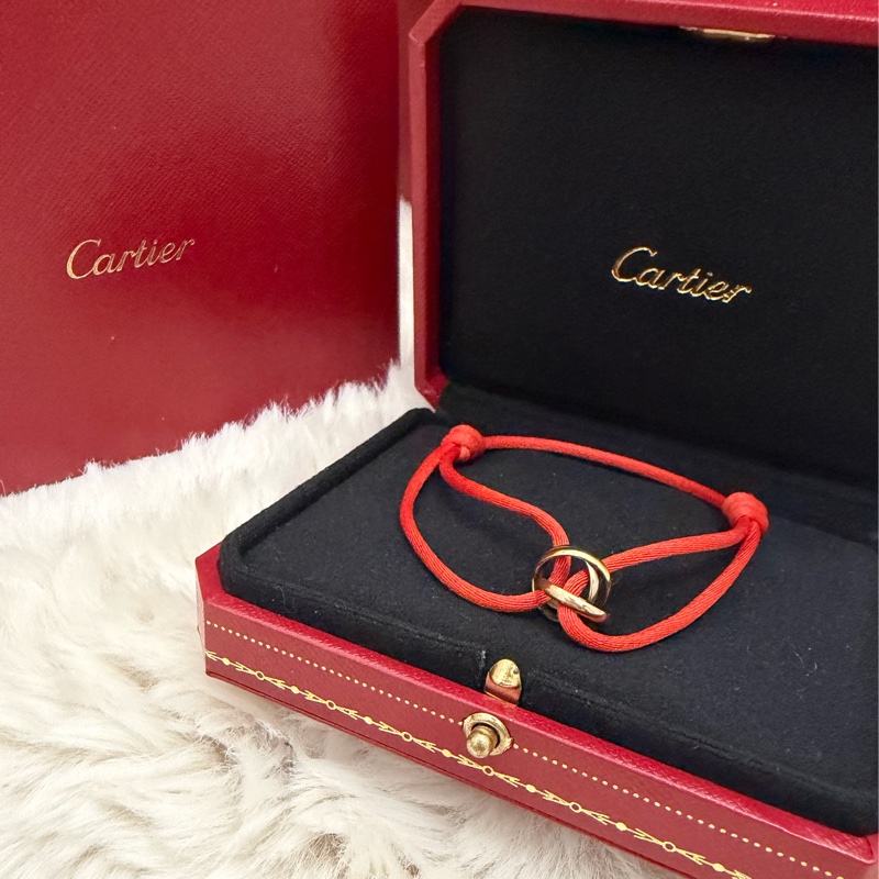 Cartier 18k三環 手鏈-0