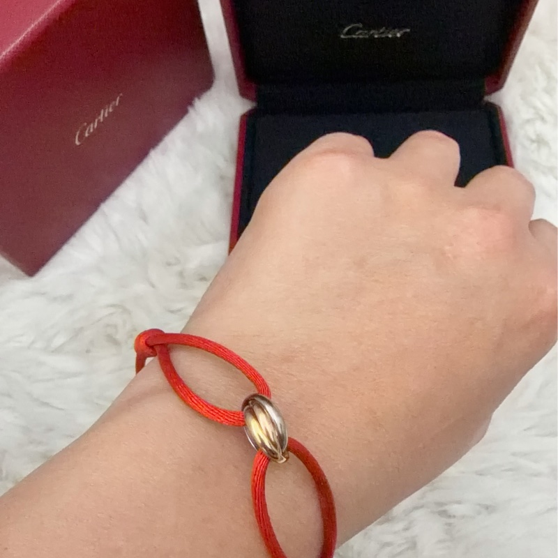 Cartier 18k三環 手鏈-4