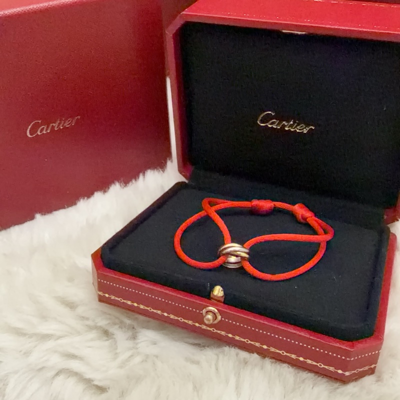 Cartier 18k三環 手鏈-8