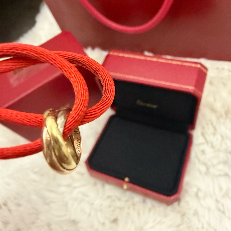 Cartier 18k三環 手鏈-11